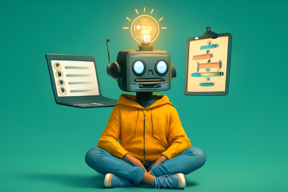 Robot head with digital tools